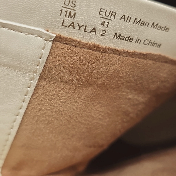 Circus by Sam Edelman Layla Square Toe Ivory Square Toe Boots Size 11 NWOB - Picture 14 of 16